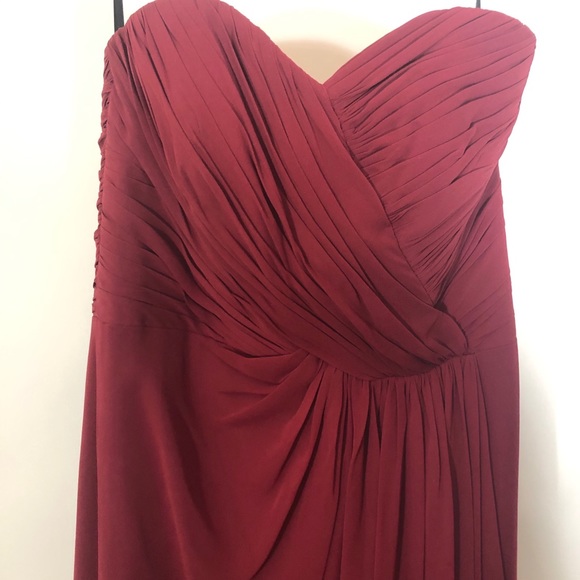 Dessy Collection style 2882 in Burgundy - Picture 4 of 9